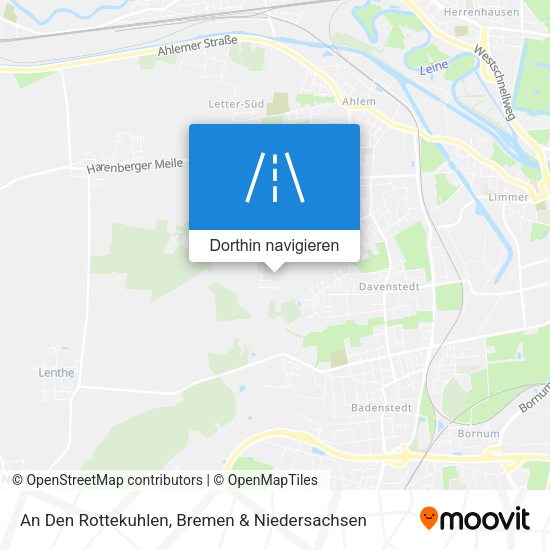 An Den Rottekuhlen Karte