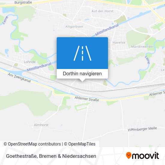 Goethestraße Karte