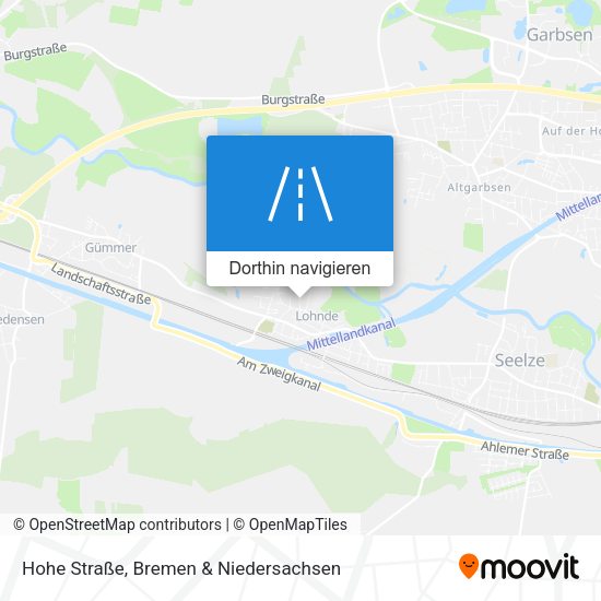 Hohe Straße Karte