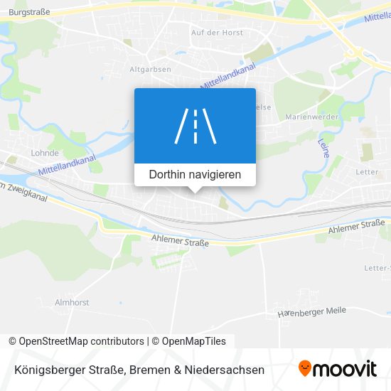 Königsberger Straße Karte