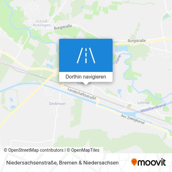 Niedersachsenstraße Karte
