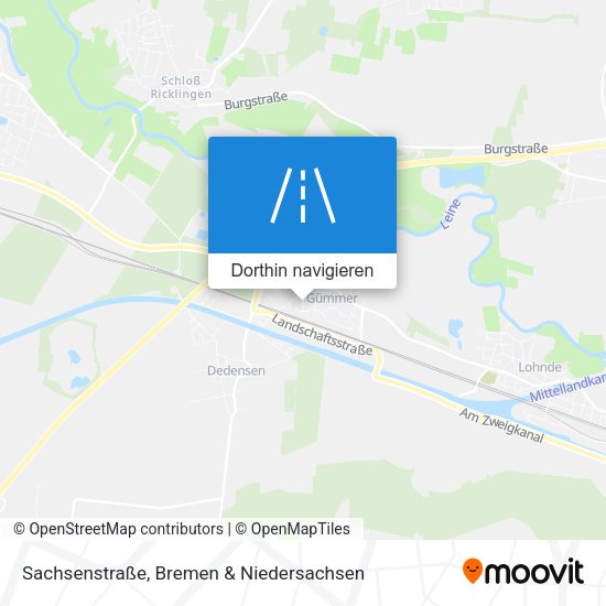 Sachsenstraße Karte