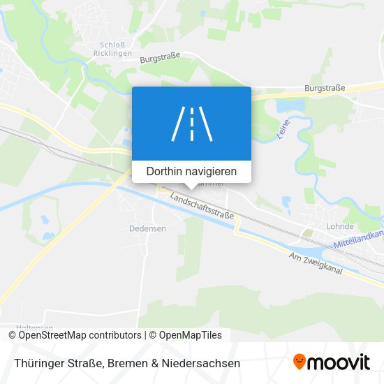 Thüringer Straße Karte