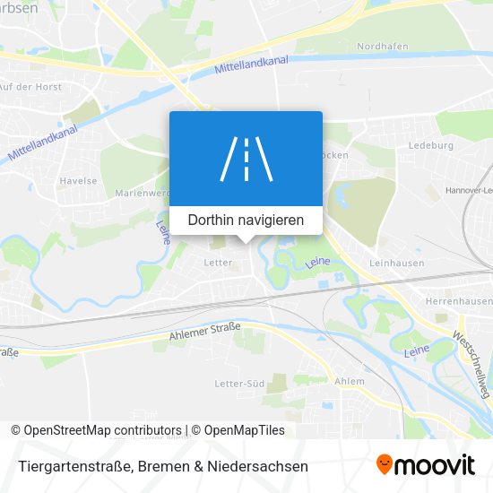 Tiergartenstraße Karte