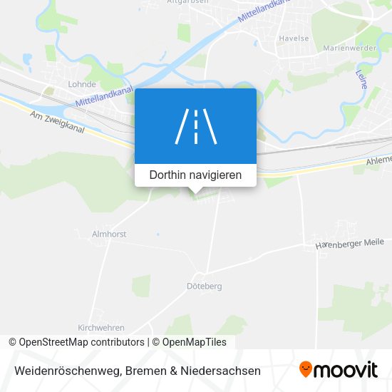 Weidenröschenweg Karte