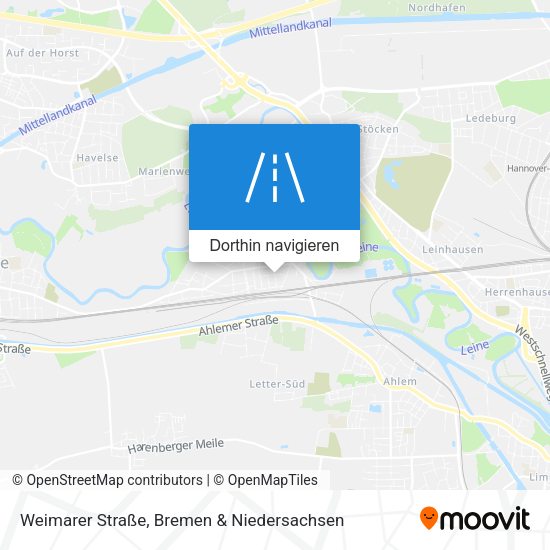 Weimarer Straße Karte