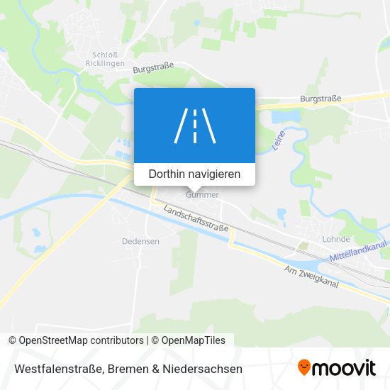 Westfalenstraße Karte