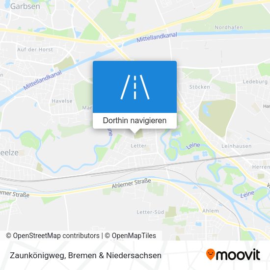 Zaunkönigweg Karte