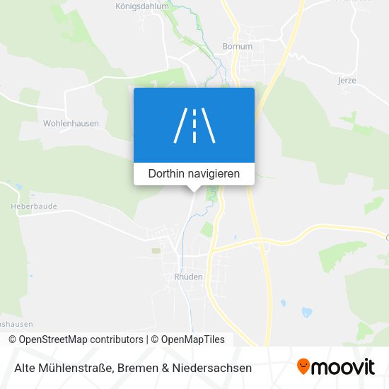 Alte Mühlenstraße Karte