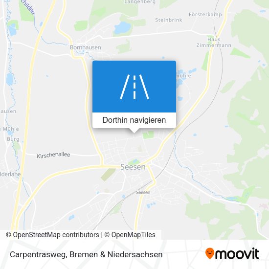 Carpentrasweg Karte