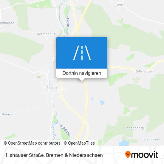 Hahäuser Straße Karte