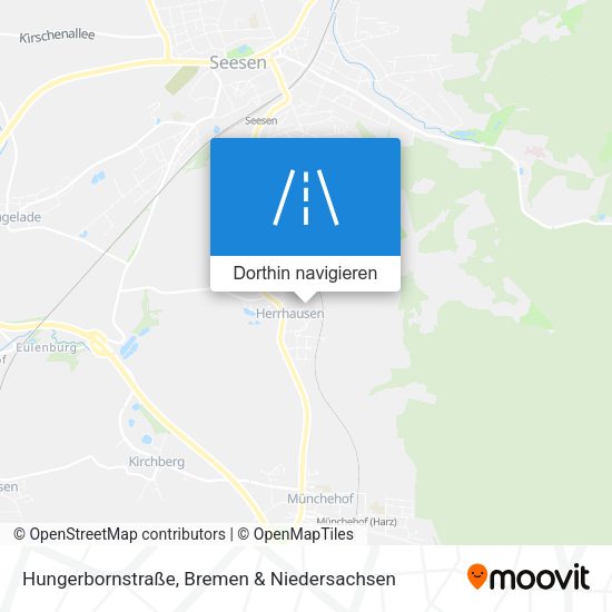 Hungerbornstraße Karte