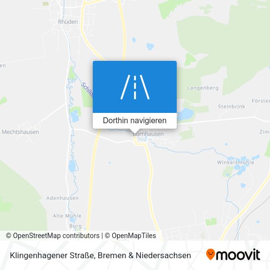 Klingenhagener Straße Karte