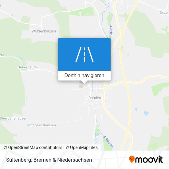Sültenberg Karte