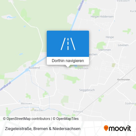 Ziegeleistraße Karte