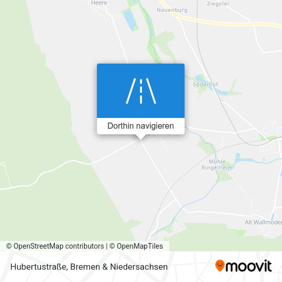 Hubertustraße Karte