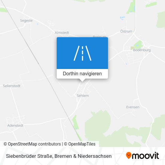 Siebenbrüder Straße Karte