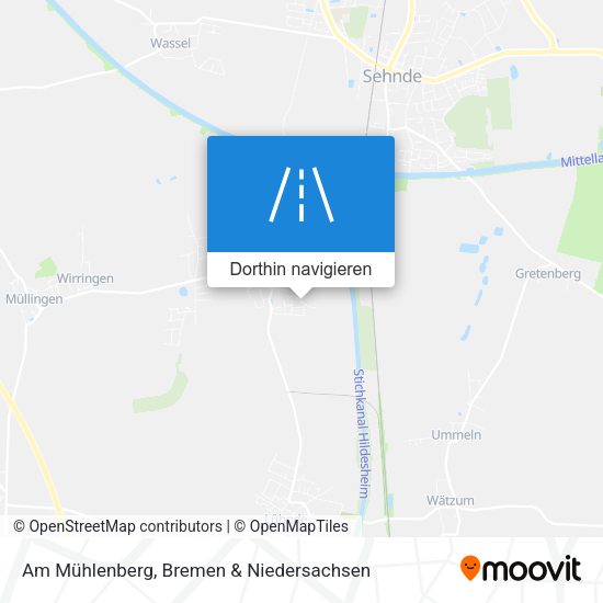 Am Mühlenberg Karte