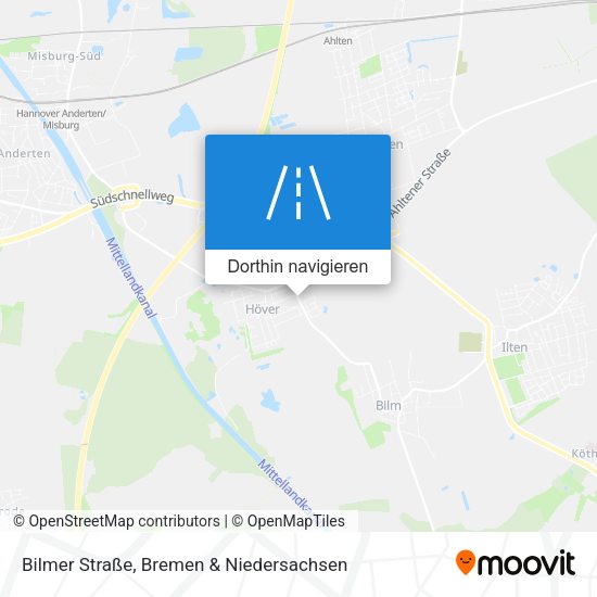 Bilmer Straße Karte