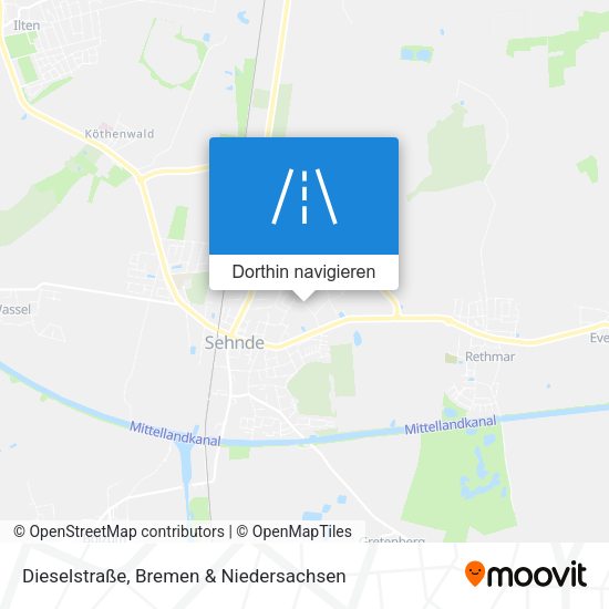 Dieselstraße Karte