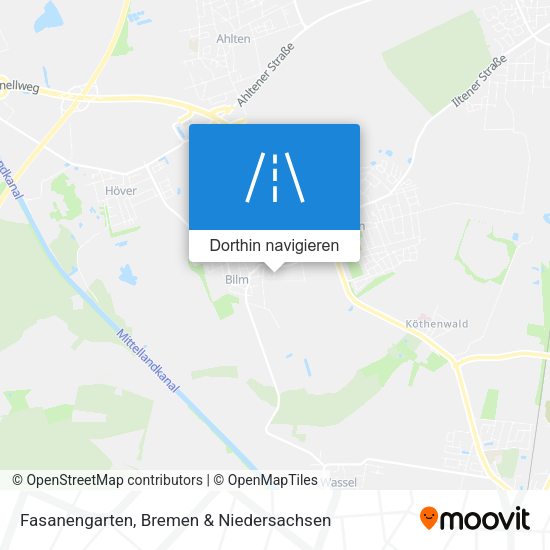 Fasanengarten Karte
