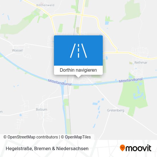 Hegelstraße Karte
