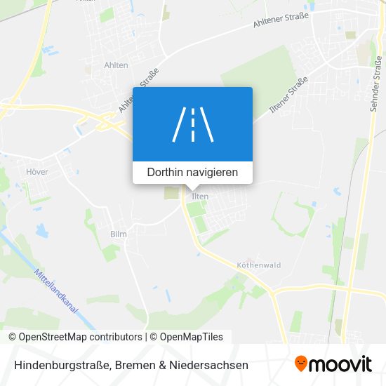 Hindenburgstraße Karte