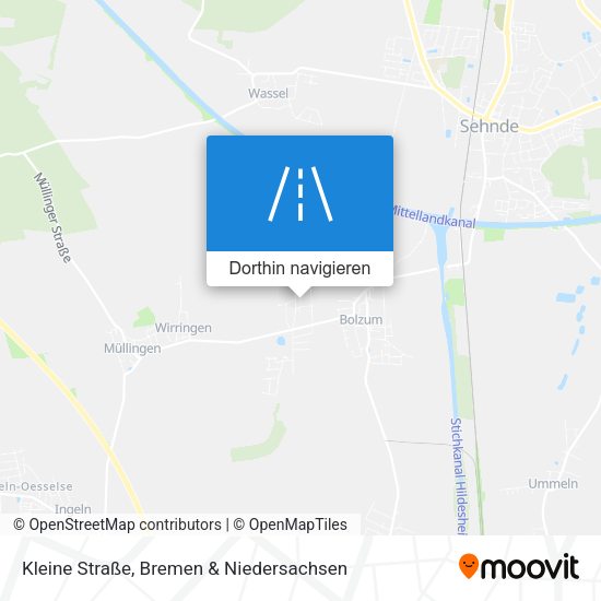 Kleine Straße Karte