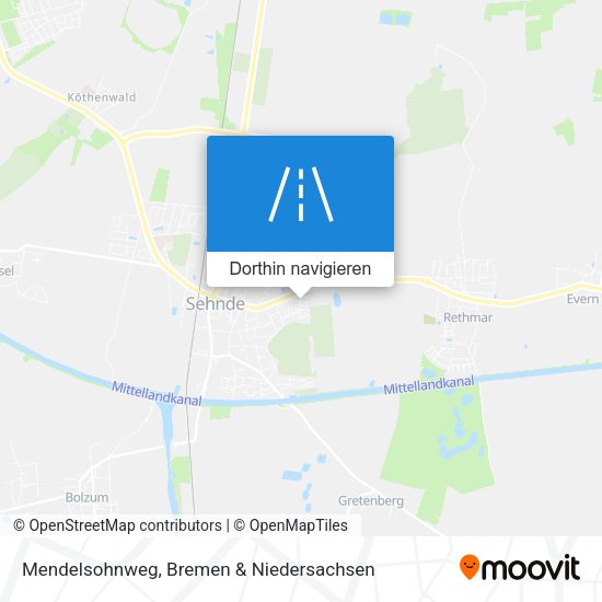 Mendelsohnweg Karte