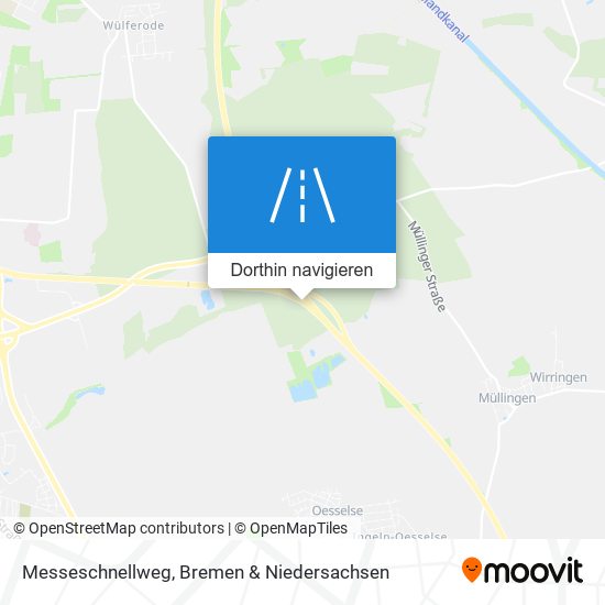 Messeschnellweg Karte