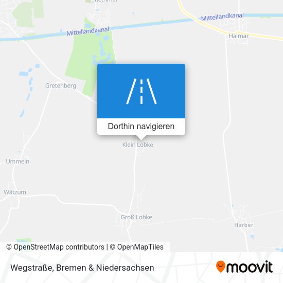 Wegstraße Karte