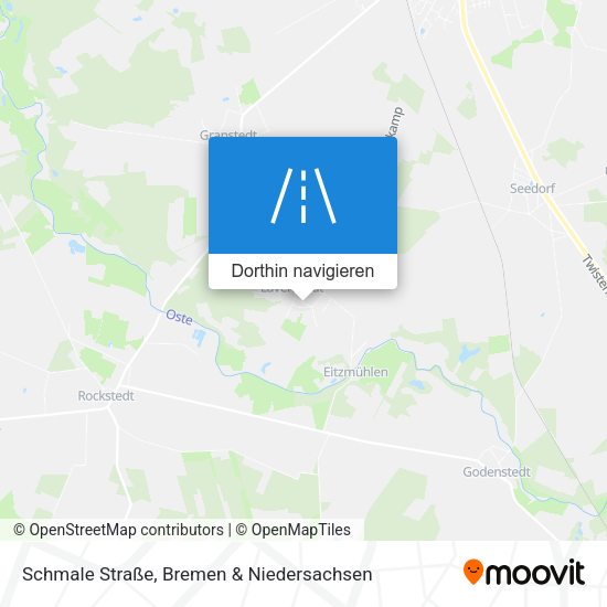 Schmale Straße Karte