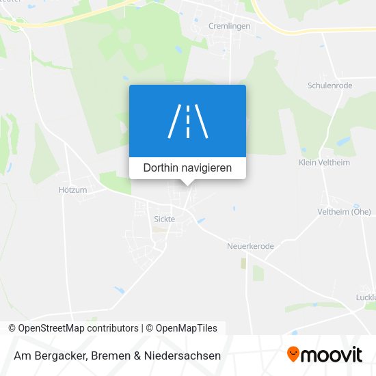 Am Bergacker Karte