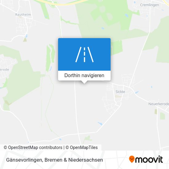 Gänsevorlingen Karte