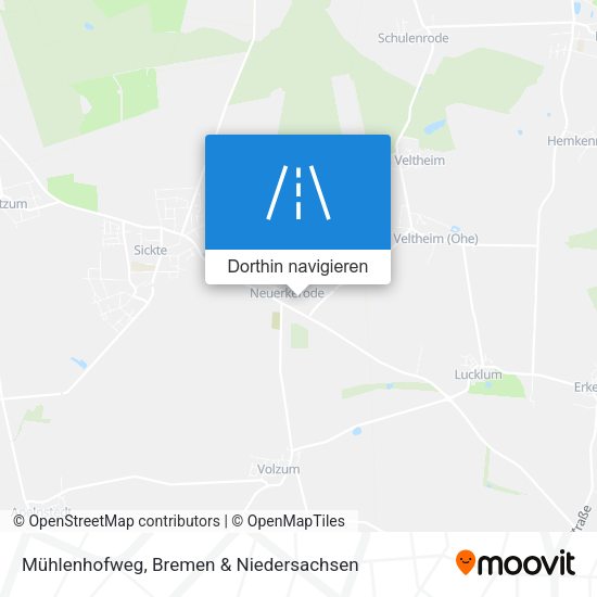 Mühlenhofweg Karte