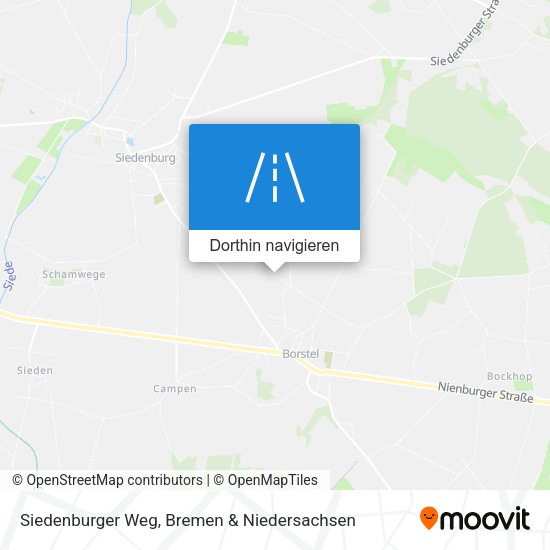 Siedenburger Weg Karte