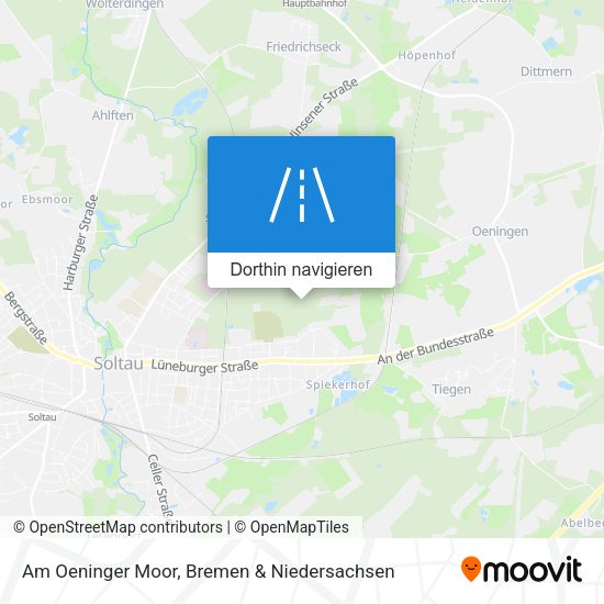 Am Oeninger Moor Karte