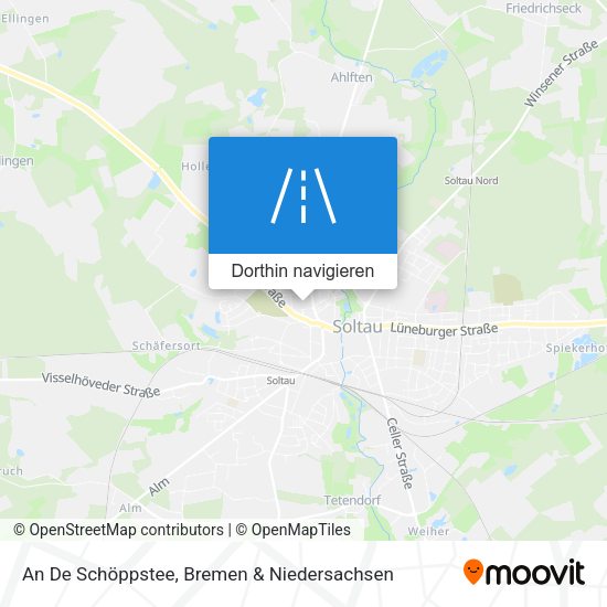 An De Schöppstee Karte