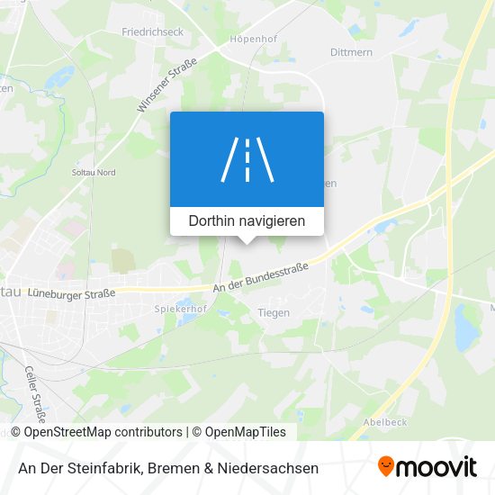 An Der Steinfabrik Karte