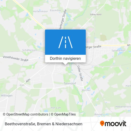 Beethovenstraße Karte