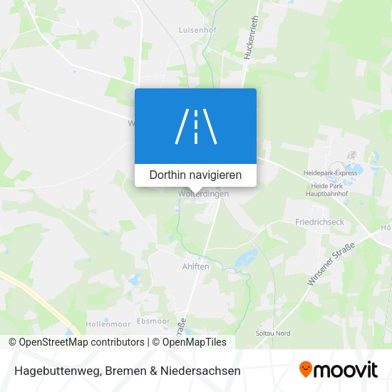 Hagebuttenweg Karte