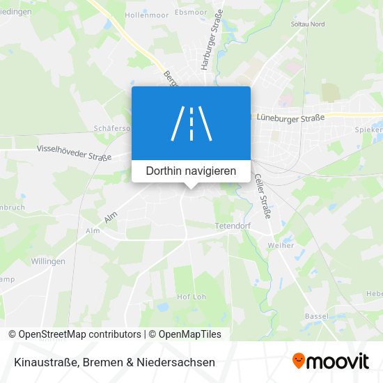 Kinaustraße Karte