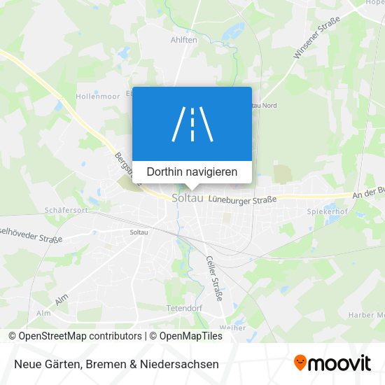 Neue Gärten Karte