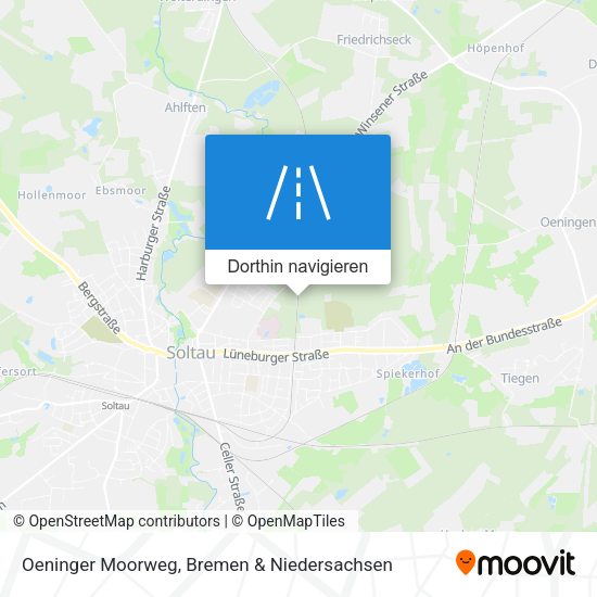 Oeninger Moorweg Karte