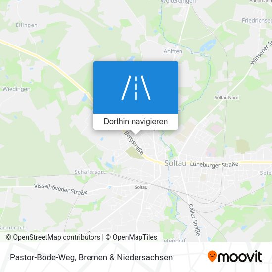 Pastor-Bode-Weg Karte