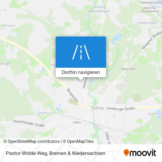 Pastor-Wolde-Weg Karte