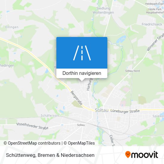 Schüttenweg Karte