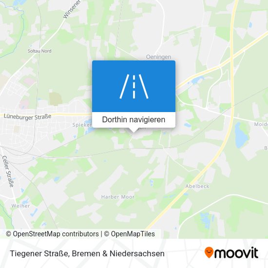 Tiegener Straße Karte