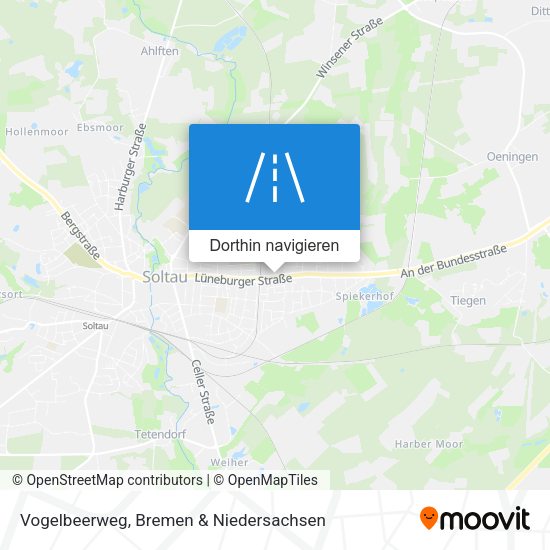 Vogelbeerweg Karte