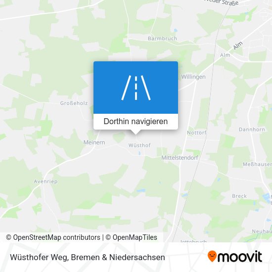 Wüsthofer Weg Karte